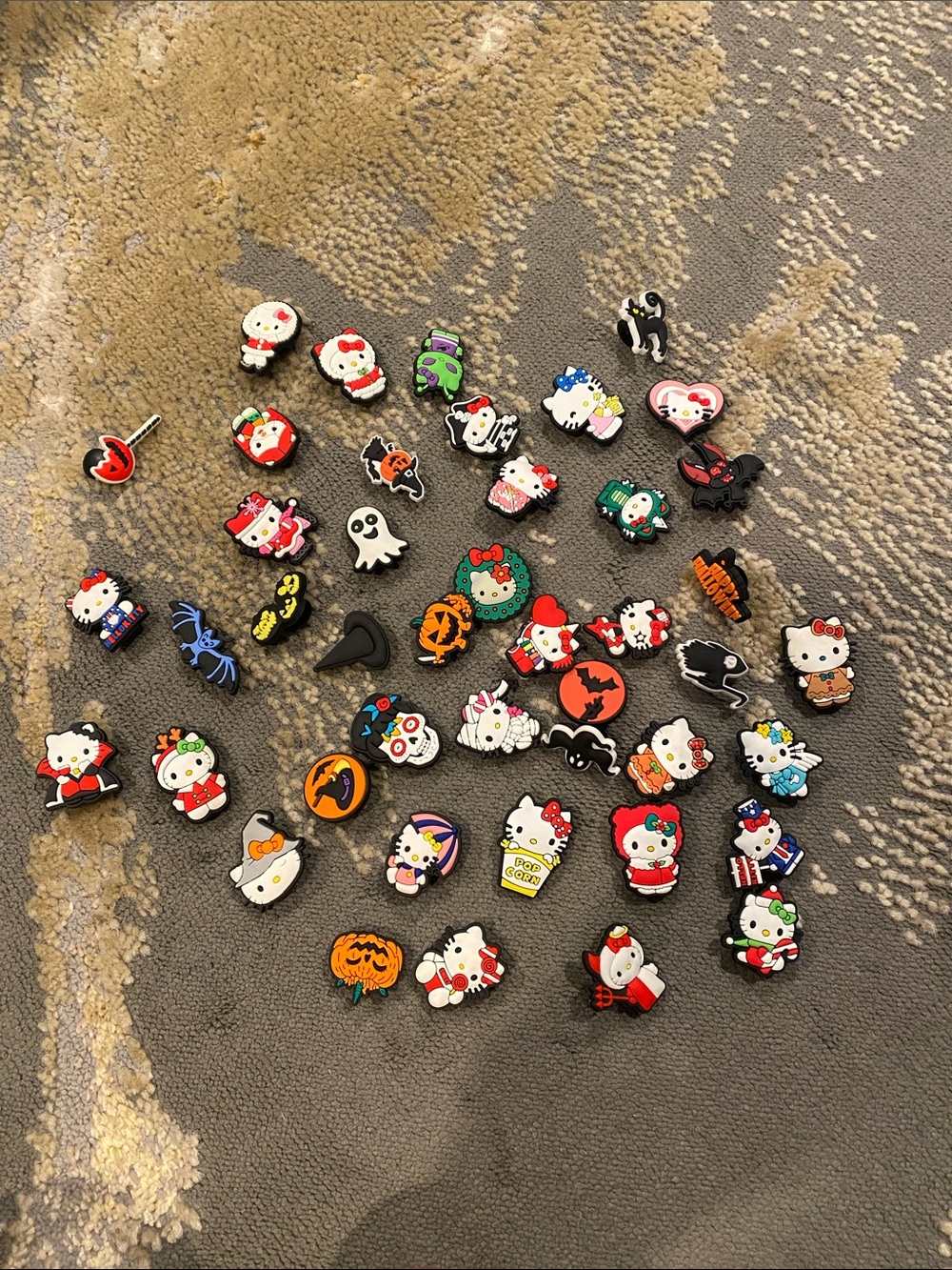 Lot of croc charms jibbits hello kitty Sanrio Halloween NEW